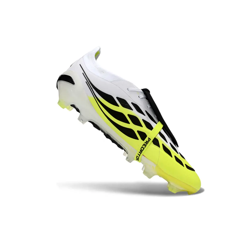 Chuteira Campo Adidas Predator Tongue 26 Elite FG Branco, Verde e Preto
