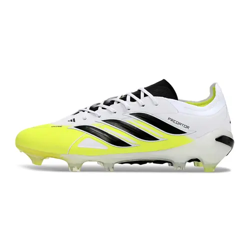 Chuteira Campo Adidas Predator 26 Elite FG Branco, Verde e Preto