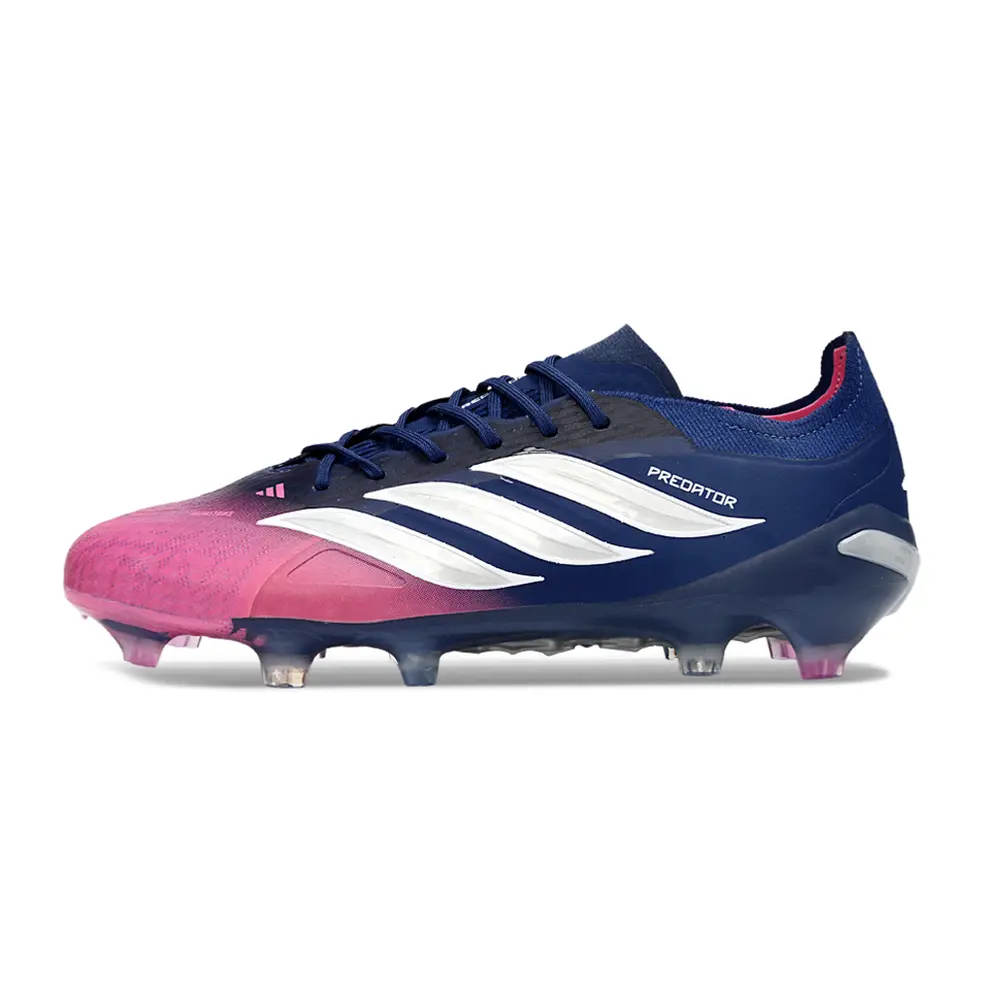 Chuteira Campo Adidas Predator 26 Elite FG Azul Marinho e Rosa