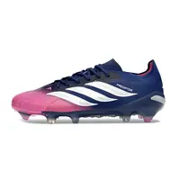 Chuteira Campo Adidas Predator 26 Elite FG Azul Marinho e Rosa - imagem 1