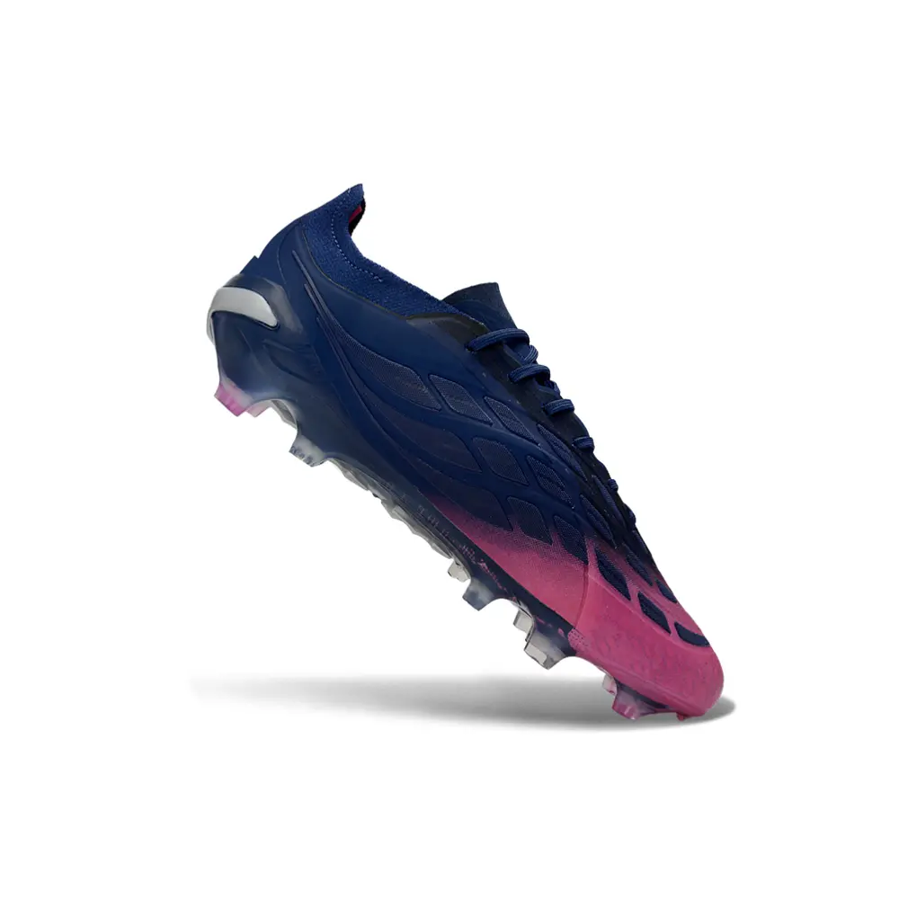 Chuteira Campo Adidas Predator 26 Elite FG Azul Marinho e Rosa