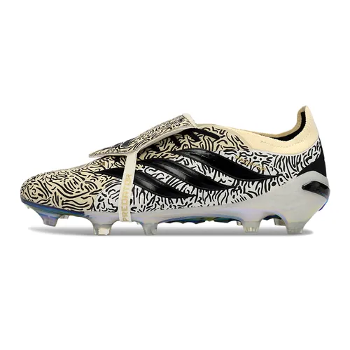 Chuteira Campo Adidas Predator Tongue 26 Elite FG Amarelo, Branco e Preto