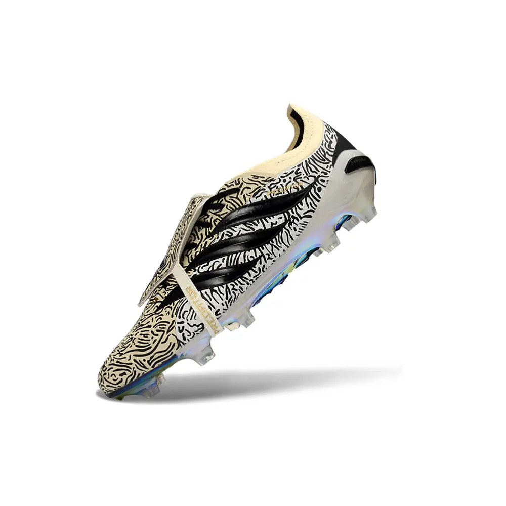 Chuteira Campo Adidas Predator Tongue 26 Elite FG Amarelo, Branco e Preto