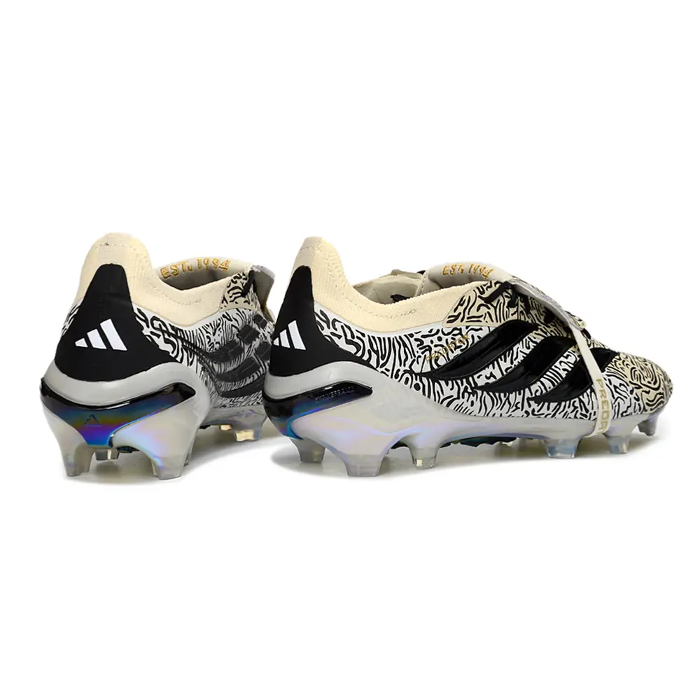 Chuteira Campo Adidas Predator Tongue 26 Elite FG Amarelo, Branco e Preto