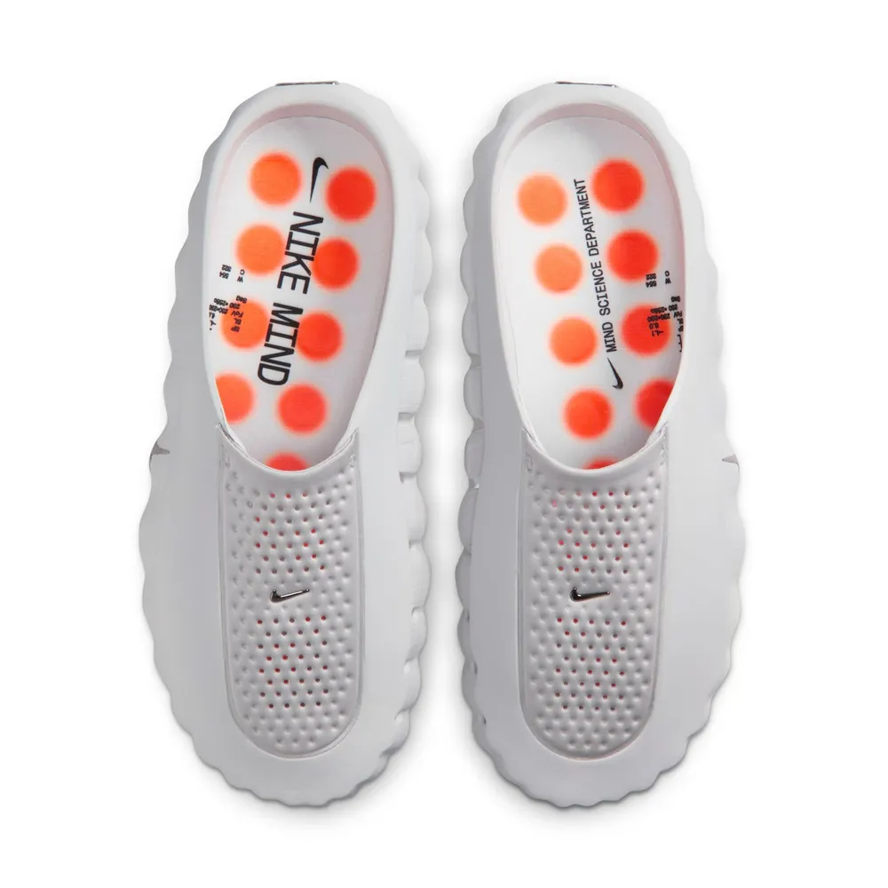 Slide Nike Mind 001 Cinza e Laranja | Conforto extremo