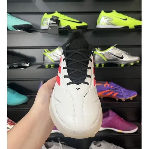 Chuteira Society Adidas Copa Pure.1 TF Branca, Preta e Laranja - Pronta Entrega