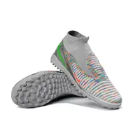 Chuteira Society Nike Phantom GX 6 DF Elite TF Prata, Verde e Laranja - imagem 5