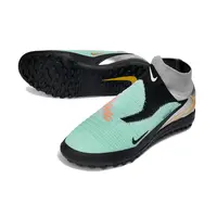 Chuteira Society Nike Phantom GX 6 DF Elite TF Preto, Verde e Laranja - imagem 5