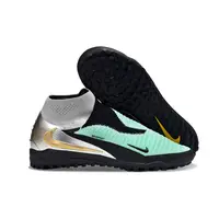 Chuteira Society Nike Phantom GX 6 DF Elite TF Preto, Verde e Laranja - imagem 3