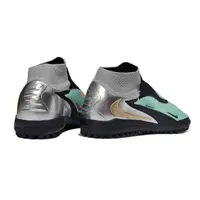 Chuteira Society Nike Phantom GX 6 DF Elite TF Preto, Verde e Laranja - imagem 4