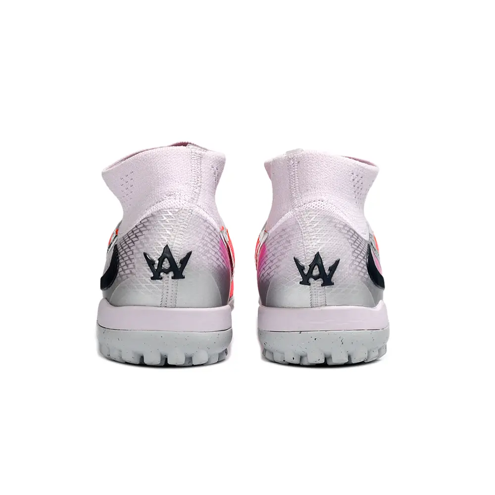 Chuteira Society Nike Phantom GX 6 DF Elite TF Cinza, Prata e Laranja 