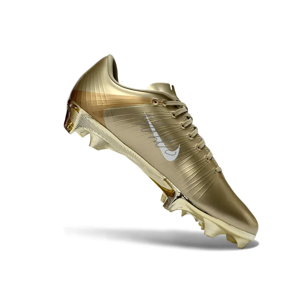 Chuteira Campo Nike Mercurial Superfly 1 Elite FG Dourado e Branco