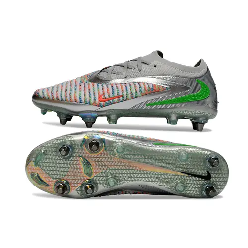 Chuteira Campo Nike Phantom GX 6 Elite Trava Mista Prata