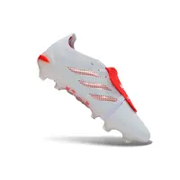 Chuteira Campo Adidas Predator Tongue 26 Elite FG Branco e Vermelho - imagem 7