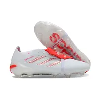 Chuteira Campo Adidas Predator Tongue 26 Elite FG Branco e Vermelho - imagem 3