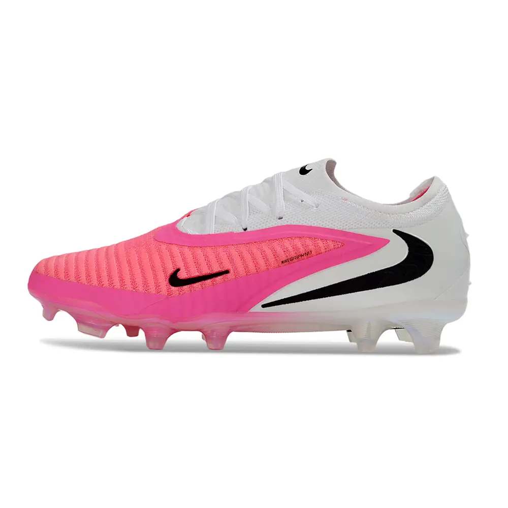 Chuteira Campo Nike Phantom GX 6 Elite FG Branco e Rosa
