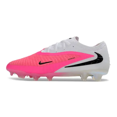 Chuteira Campo Nike Phantom GX 6 Elite FG Branco e Rosa