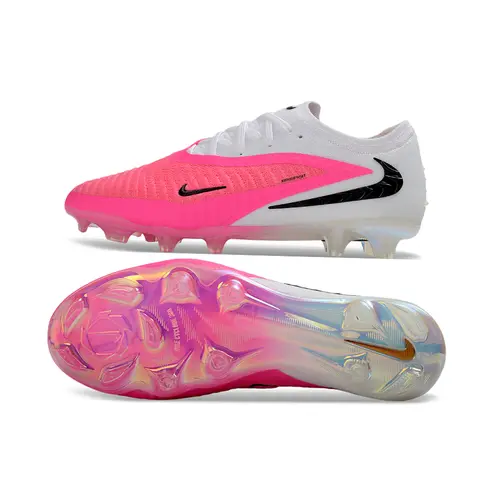 Chuteira Campo Nike Phantom GX 6 Elite FG Branco e Rosa