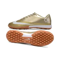 Chuteira Society Nike Superfly 1 Elite TF Dourado e Branco - imagem 2