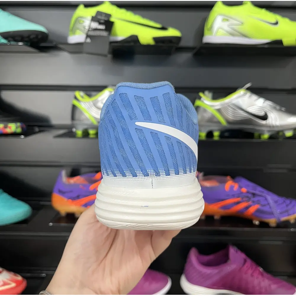 Chuteira Futsal Nike Lunar Gato II IC Azul e Branca - Pronta Entrega