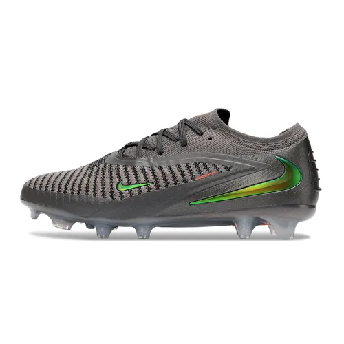 Chuteira Campo Nike Phantom GX 6 Elite FG Cinza, Verde e Laranja - Heat Up