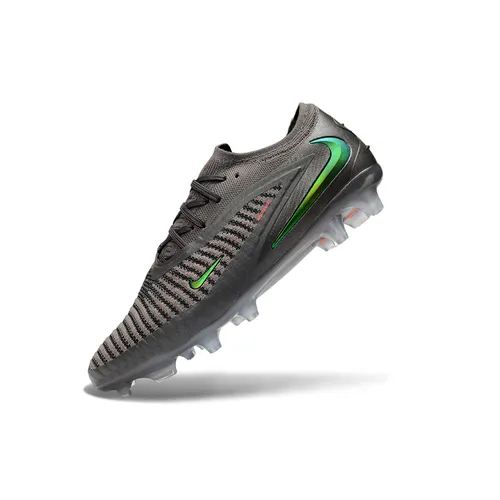 Chuteira Campo Nike Phantom GX 6 Elite FG Cinza, Verde e Laranja - Heat Up
