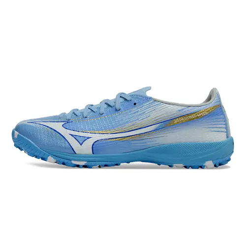 Chuteira Society Mizuno Alpha TF Azul - Unity Sky