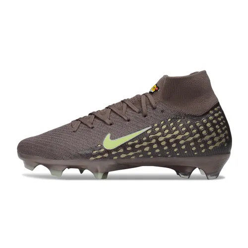 Chuteira Campo Nike Air Zoom Mercurial Superfly 10 Elite FG Marrom e Verde - Mbappe's 