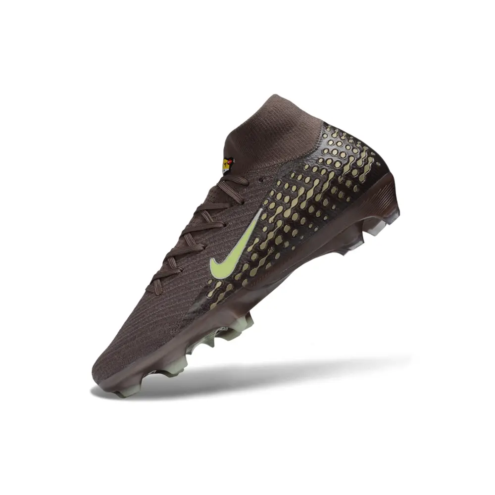 Chuteira Campo Nike Air Zoom Mercurial Superfly 10 Elite FG Marrom e Verde - 