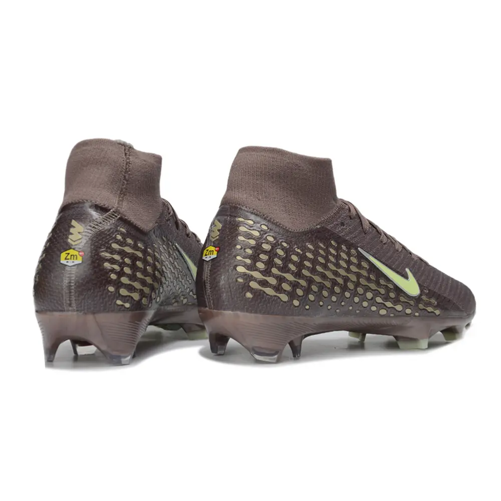 Chuteira Campo Nike Air Zoom Mercurial Superfly 10 Elite FG Marrom e Verde - 