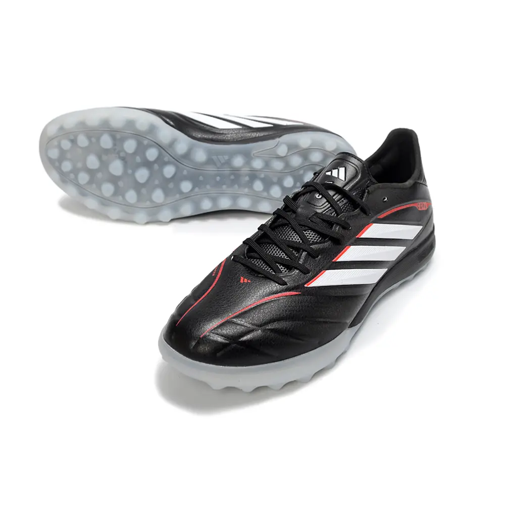 Chuteira Society Adidas Copa Pure IIII TF Preto, Branco e Vermelho - Immortal DNA Pack