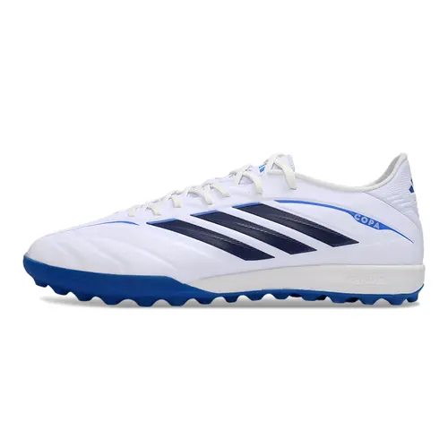 Chuteira Society Adidas Copa Pure IIII TF Branca e Azul