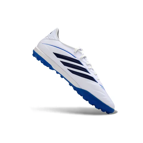 Chuteira Society Adidas Copa Pure IIII TF Branca e Azul