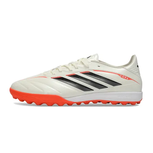 Chuteira Society Adidas Copa Pure 4 TF Bege, Laranja e Preto