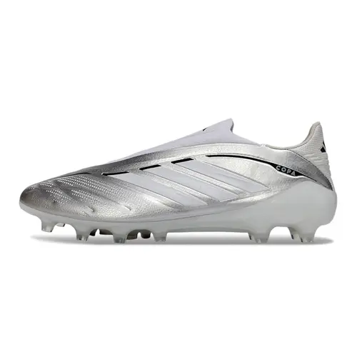Chuteira Campo Adidas Copa Pure 4 Laceless Elite FG Cinza
