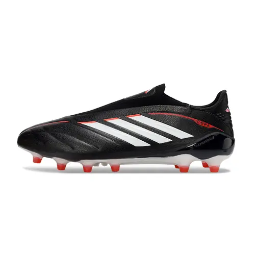 Chuteira Campo Adidas Copa Pure 4 Laceless Elite FG Preto, Branco e Laranja