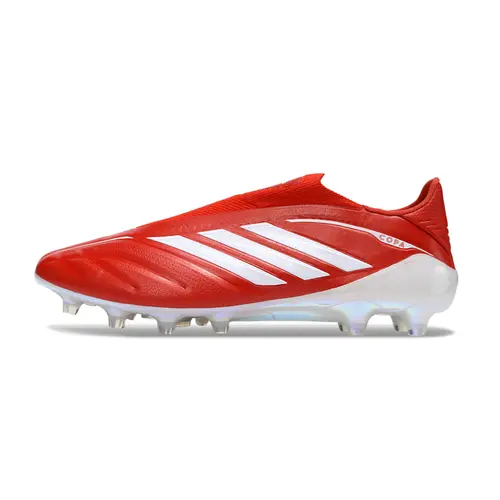 Chuteira Campo Adidas Copa Pure 4 Laceless Elite FG Vermelho e Branco