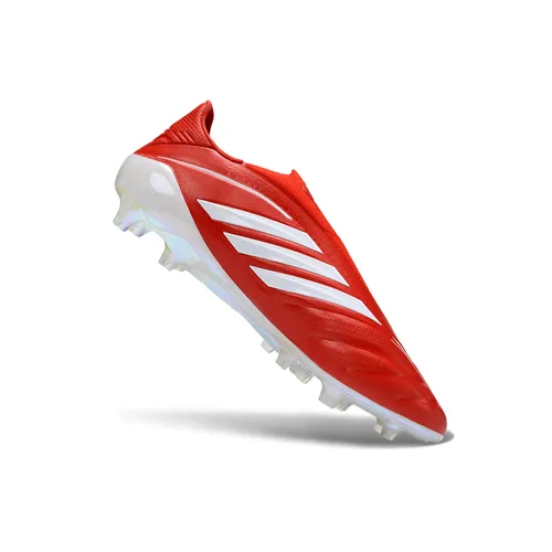 Chuteira Campo Adidas Copa Pure 4 Laceless Elite FG Vermelho e Branco