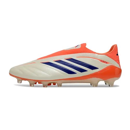 Chuteira Campo Adidas Copa Pure 3 Laceless Elite FG - Coral Blaze Bege e Laranja