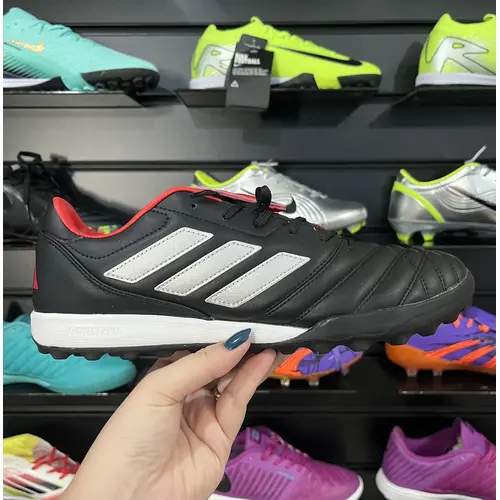Chuteira Society Adidas Copa Gloro TF Preta, Branca e Vermelha - Pronta Entrega