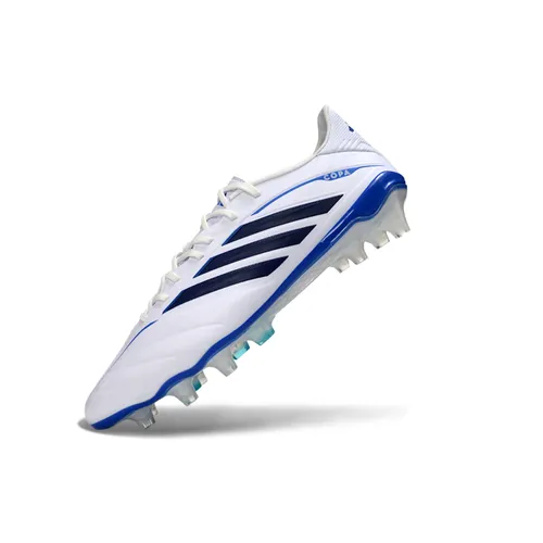 Chuteira Campo Adidas Copa Pure 4 Elite FG - Advancement Pack Branco e Azul