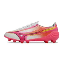 Chuteira Mizuno Alpha III Elite FG Rosa e Branco | Velocidade - imagem 1