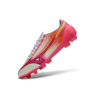 Chuteira Mizuno Alpha III Elite FG Rosa e Branco | Velocidade - imagem 3