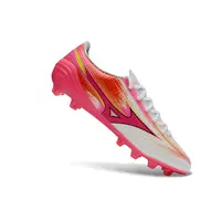 Chuteira Mizuno Alpha III Elite FG Rosa e Branco | Velocidade - imagem 2