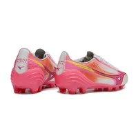 Chuteira Mizuno Alpha III Elite FG Rosa e Branco | Velocidade - imagem 5