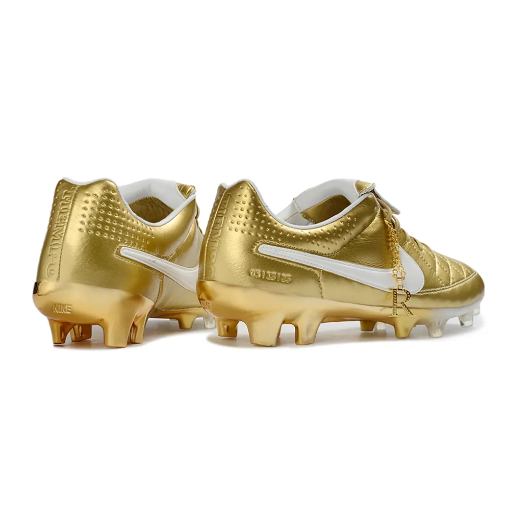 Nike Tiempo R10 Dourado FG Ronaldinho | Conforto e Controle