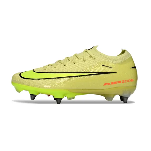 Chuteira Campo Nike Air Zoom Mercurial Vapor 16 Elite Trava Mista Verde e Preto - Max Voltage