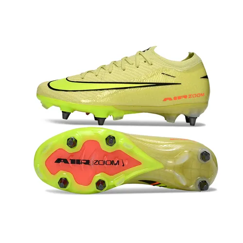 Chuteira Campo Nike Air Zoom Mercurial Vapor 16 Elite Trava Mista Verde e Preto - Max Voltage