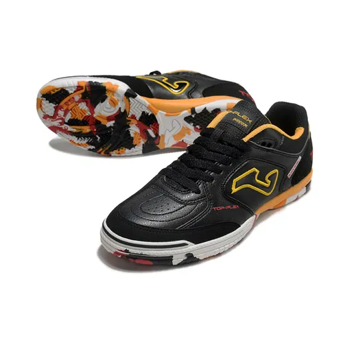 Chuteira Futsal Joma Top Flex Rebound IC Preto e Amarelo