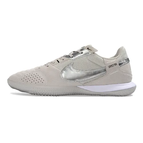 Chuteira Futsal Nike Street Gato IC Bege e Prata